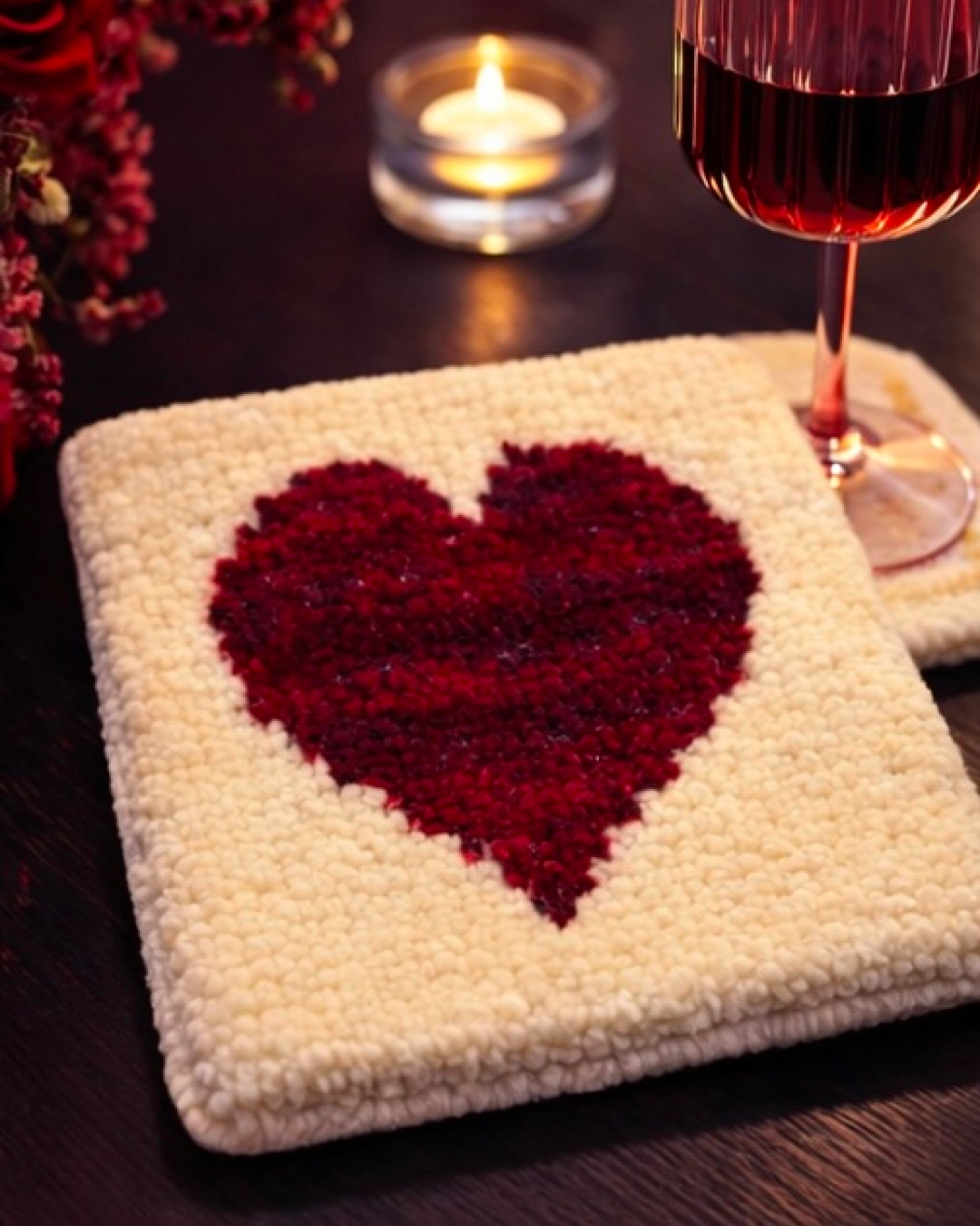 Valentine’s coasters ( box of 5)