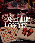 Valentine’s coasters ( box of 5)