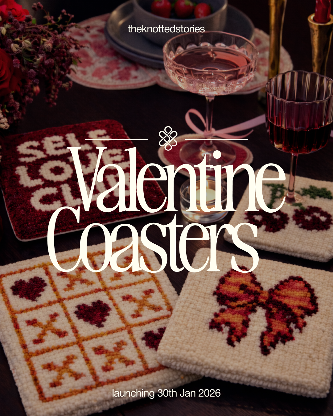 Valentine’s coasters ( box of 5)